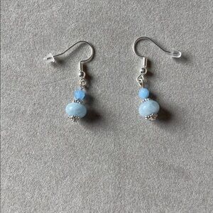 Natural Aquamarine Gemstone Earrings
